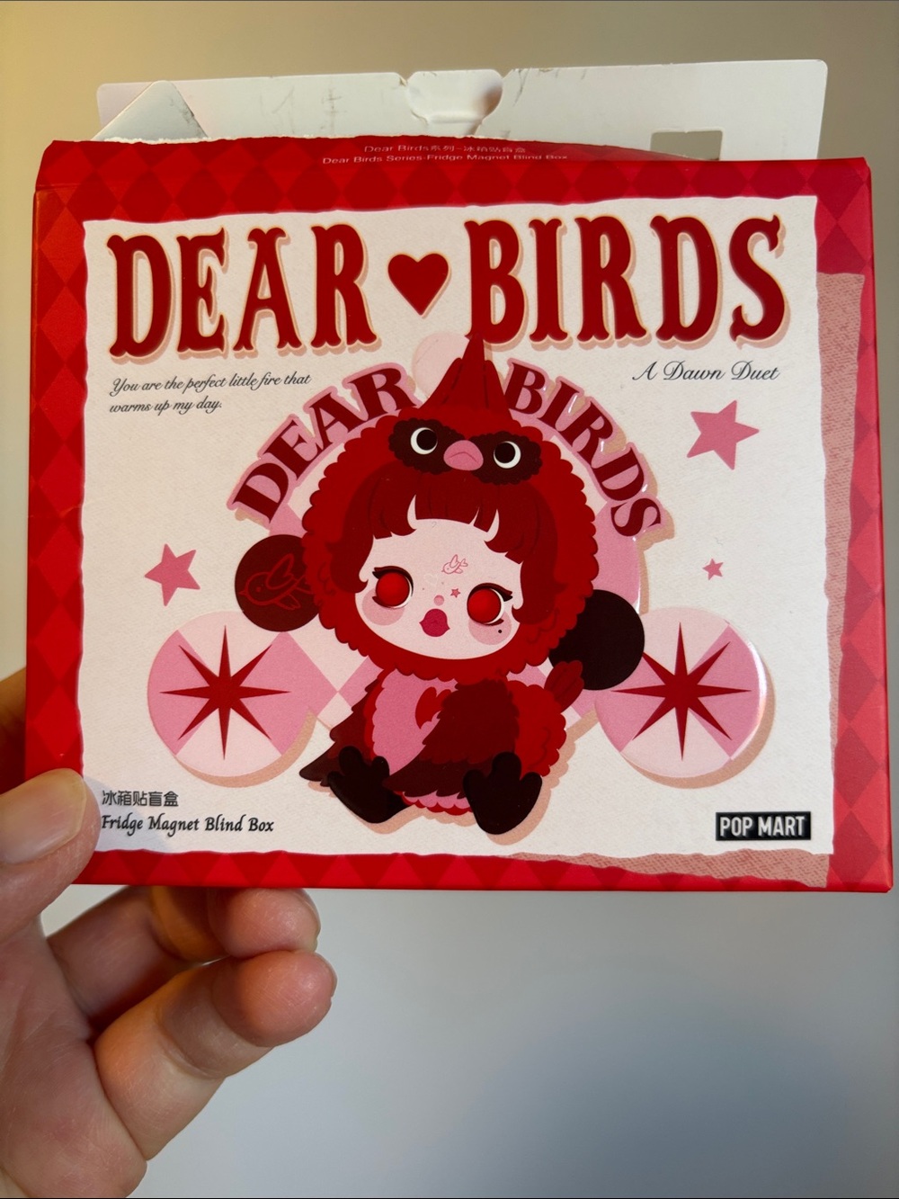 POP MART Dear Birds Series-Fridge Magnet Confirmed Box-Shall We Dance